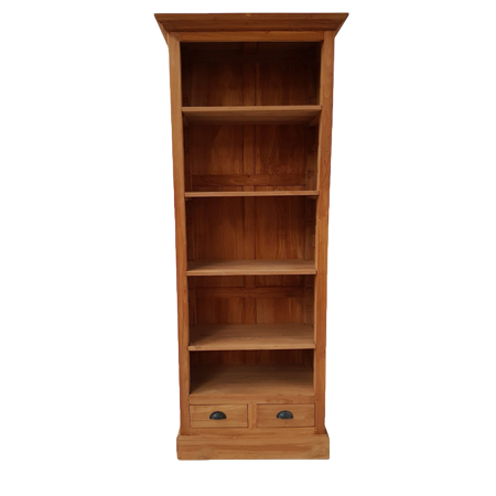 Boekenkast teak W40