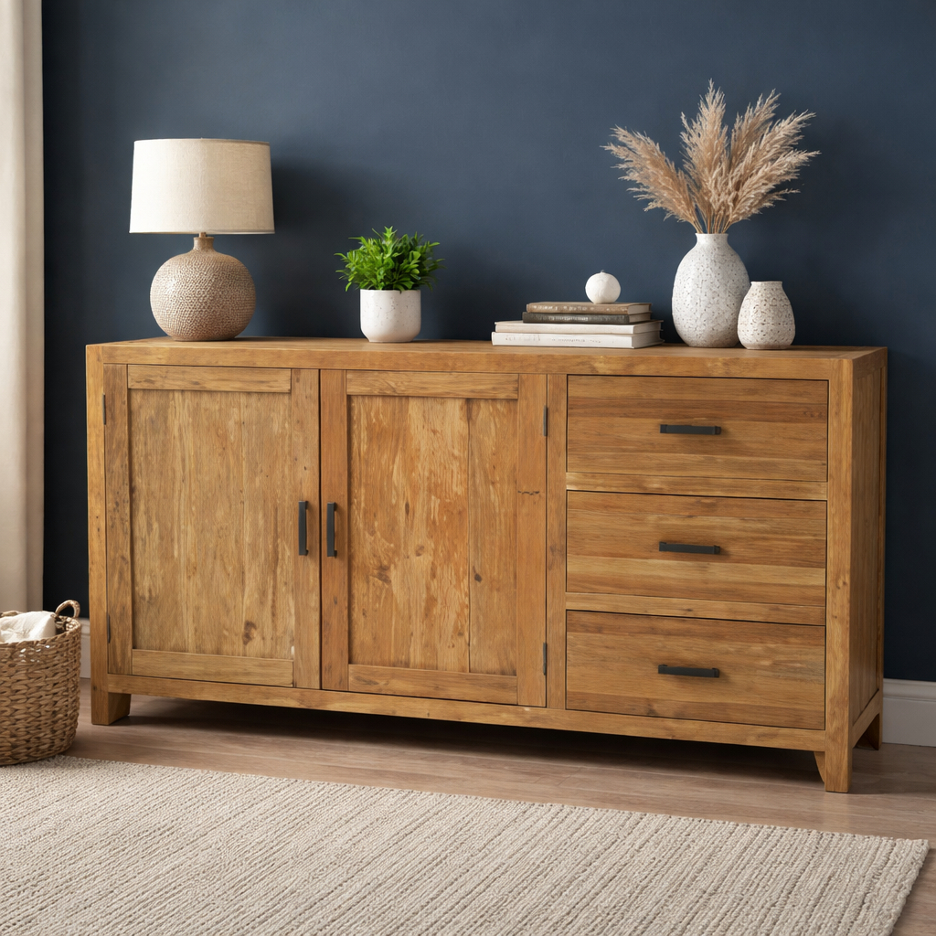 Dressoir maroc teak woonkamer